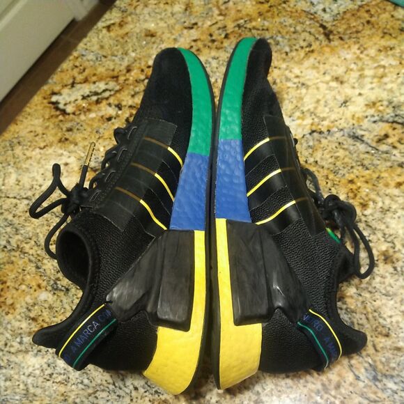Adidas NMD R1 V2 Rio De Janeiro Brazil Black FY1255 Men's Size US 10.5 Running - Picture 7 of 12